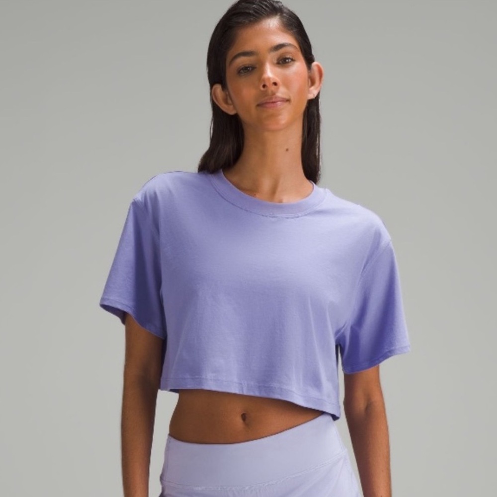 Lululemon All Yours Crop Tee 4 Lavender